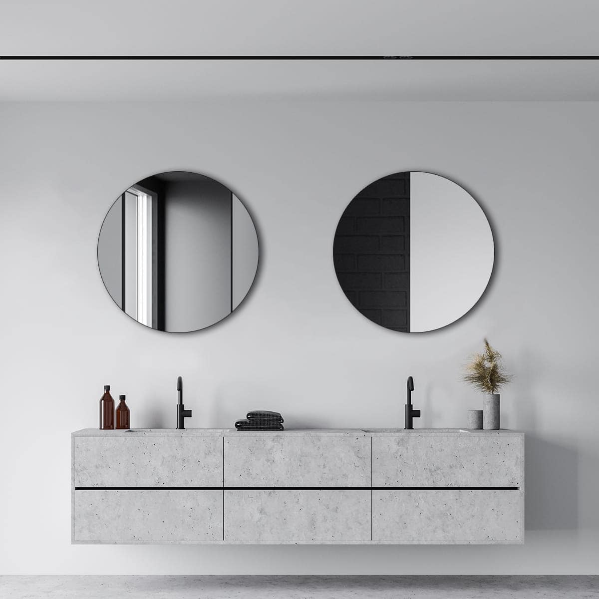 Lustro Łazienkowe Tradycyjne Okrągłe